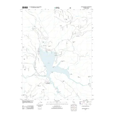 2012 Map of Lake Pillsbury, 2012 Print