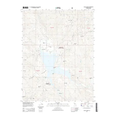 2015 Map of Lake Pillsbury, 2015 Print