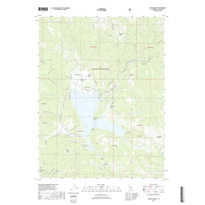 2018 Map of Lake Pillsbury, 2018 Print
