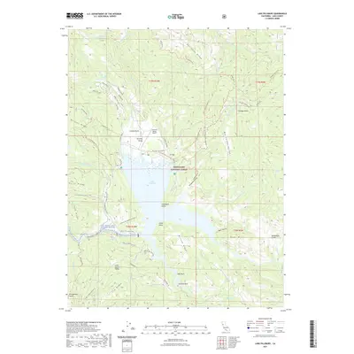 2021 Map of Lake Pillsbury, 2021 Print