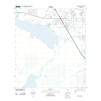 2012 Map of Lake Poinsett, 2012 Print