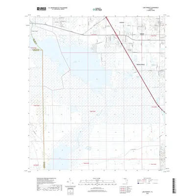 2018 Map of Lake Poinsett, 2018 Print
