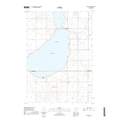 2017 Map of Lake Poinsett, 2017 Print