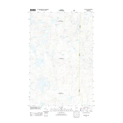 2013 Map of Lake Polly, 2013 Print