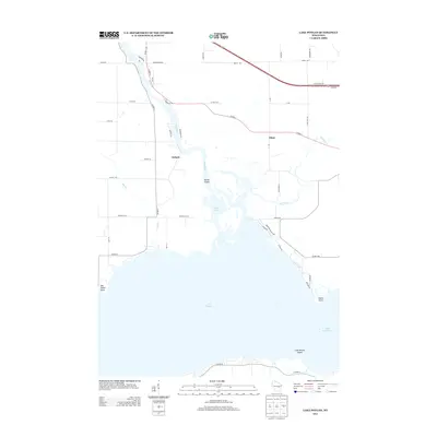 2013 Map of Lake Poygan, 2013 Print