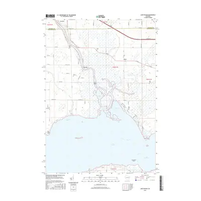 2016 Map of Lake Poygan, 2016 Print