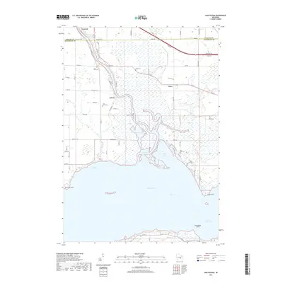 2018 Map of Lake Poygan, 2018 Print