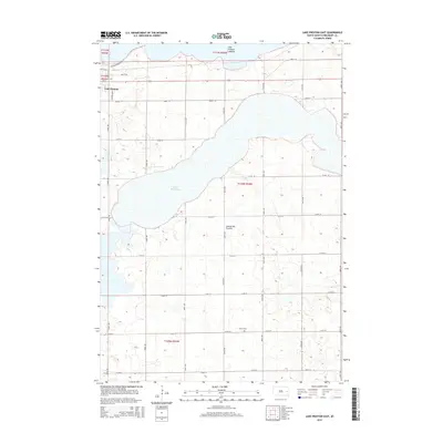 2015 Map of Lake Preston East, 2015 Print