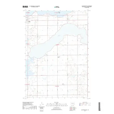 2017 Map of Lake Preston East, 2017 Print