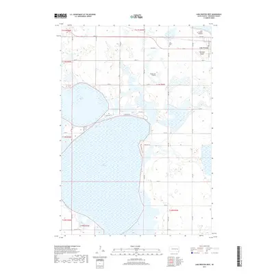 2017 Map of Lake Preston West, 2017 Print
