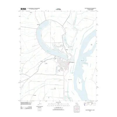 2012 Map of Lake Providence, 2012 Print
