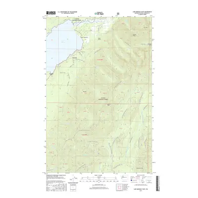 2017 Map of Lake Quinault East, 2017 Print