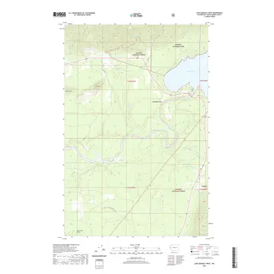 2020 Map of Lake Quinault West, 2020 Print
