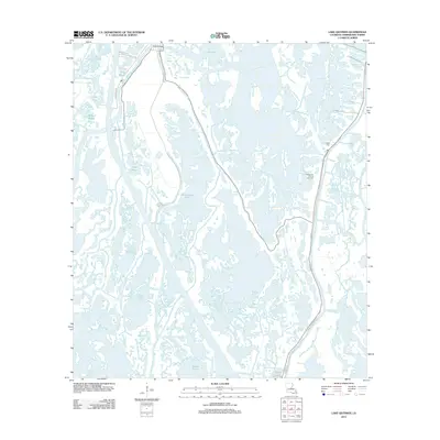 2012 Map of Lake Quitman, 2012 Print