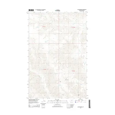 2014 Map of Lake Reservoir, 2014 Print