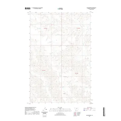 2020 Map of Lake Reservoir, 2020 Print