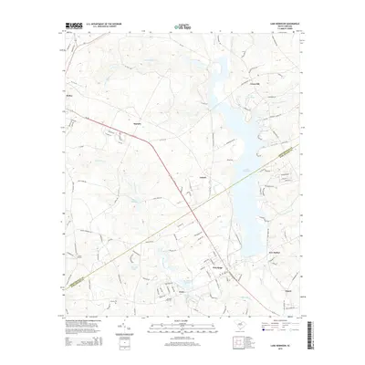 2014 Map of Lake Robinson, 2014 Print
