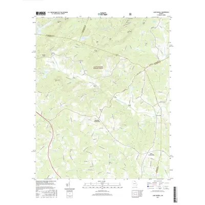 2017 Map of Lake Russell, 2017 Print