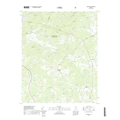 2020 Map of Lake Russell, 2020 Print