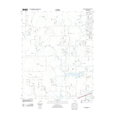 2012 Map of Lake Sahoma, 2012 Print