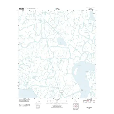 2012 Map of Lake Salve, 2012 Print
