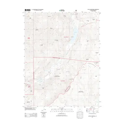 2013 Map of Lake San Cristobal, 2013 Print