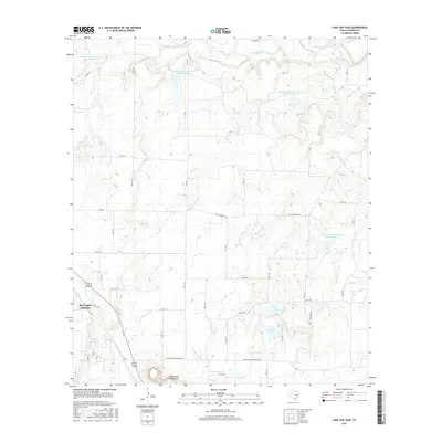 2016 Map of Lake San Tana, 2016 Print