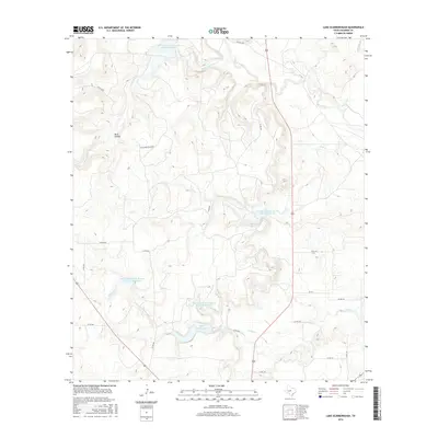 2016 Map of Lake Scarborough, 2016 Print