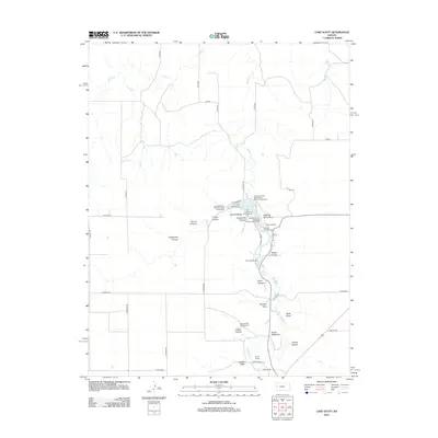2012 Map of Lake Scott, 2012 Print