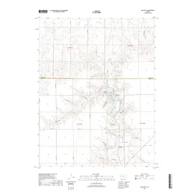 2018 Map of Lake Scott, 2018 Print