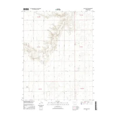 2015 Map of Lake Scott SW, 2015 Print