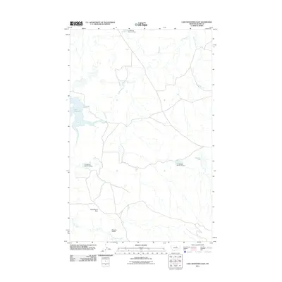 2011 Map of Lake Seventeen East, 2011 Print