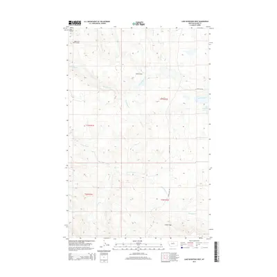 2014 Map of Lake Seventeen West, 2014 Print