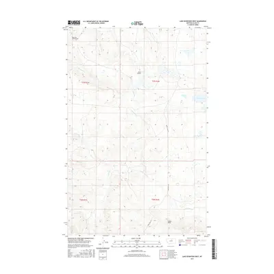2017 Map of Lake Seventeen West, 2017 Print