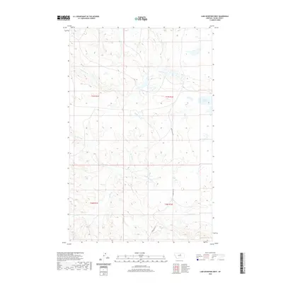 2020 Map of Lake Seventeen West, 2020 Print