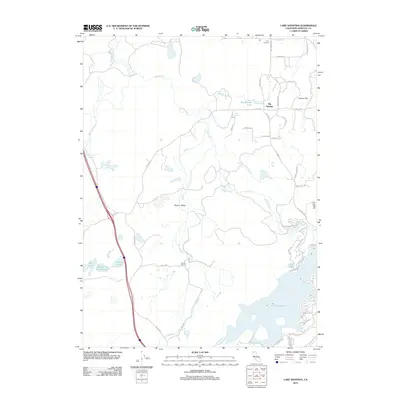 2012 Map of Lake Shastina, 2012 Print