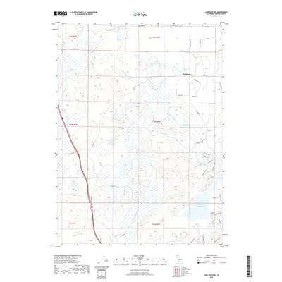 2018 Map of Lake Shastina, 2018 Print