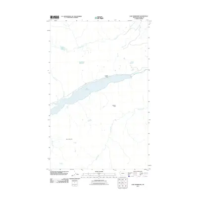 2011 Map of Lake Sherburne, 2011 Print