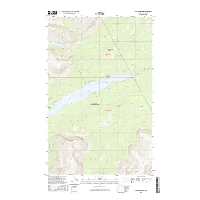 2017 Map of Lake Sherburne, 2017 Print