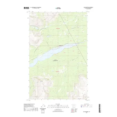 2020 Map of Lake Sherburne, 2020 Print