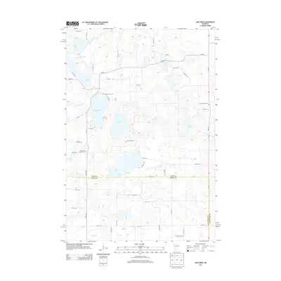 2013 Map of Lake Simon, 2013 Print