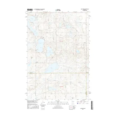 2016 Map of Lake Simon, 2016 Print