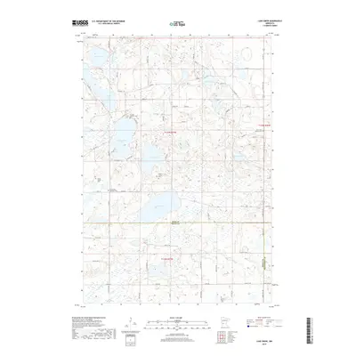 2019 Map of Lake Simon, 2019 Print