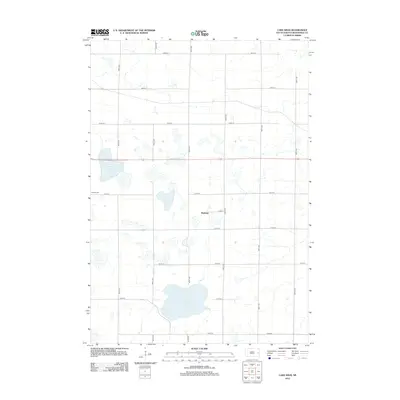 2012 Map of Lake Sinai, 2012 Print