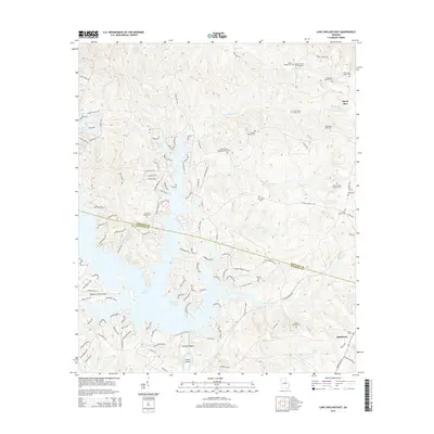 2014 Map of Lake Sinclair East, 2014 Print