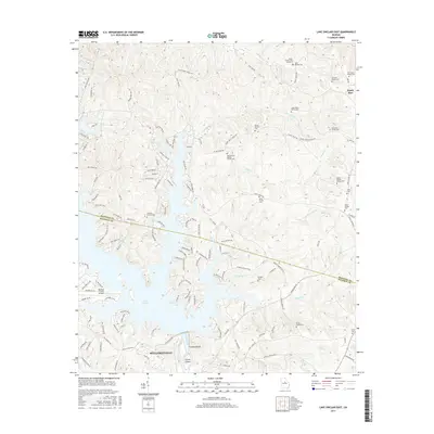 2017 Map of Lake Sinclair East, 2017 Print