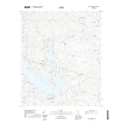 2020 Map of Lake Sinclair East, 2020 Print
