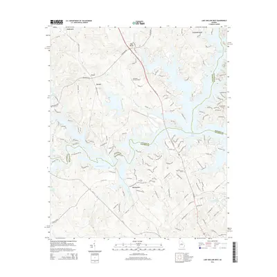 2014 Map of Lake Sinclair West, 2014 Print