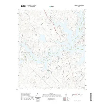 2020 Map of Lake Sinclair West, 2020 Print