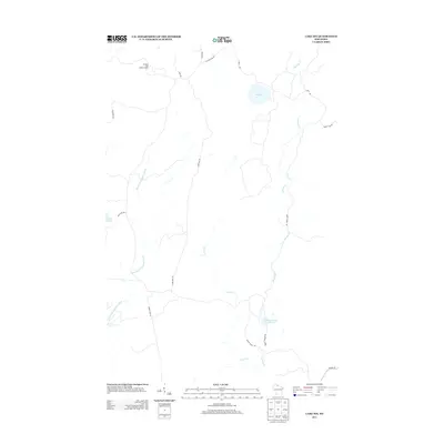 2013 Map of Lake Six, 2013 Print